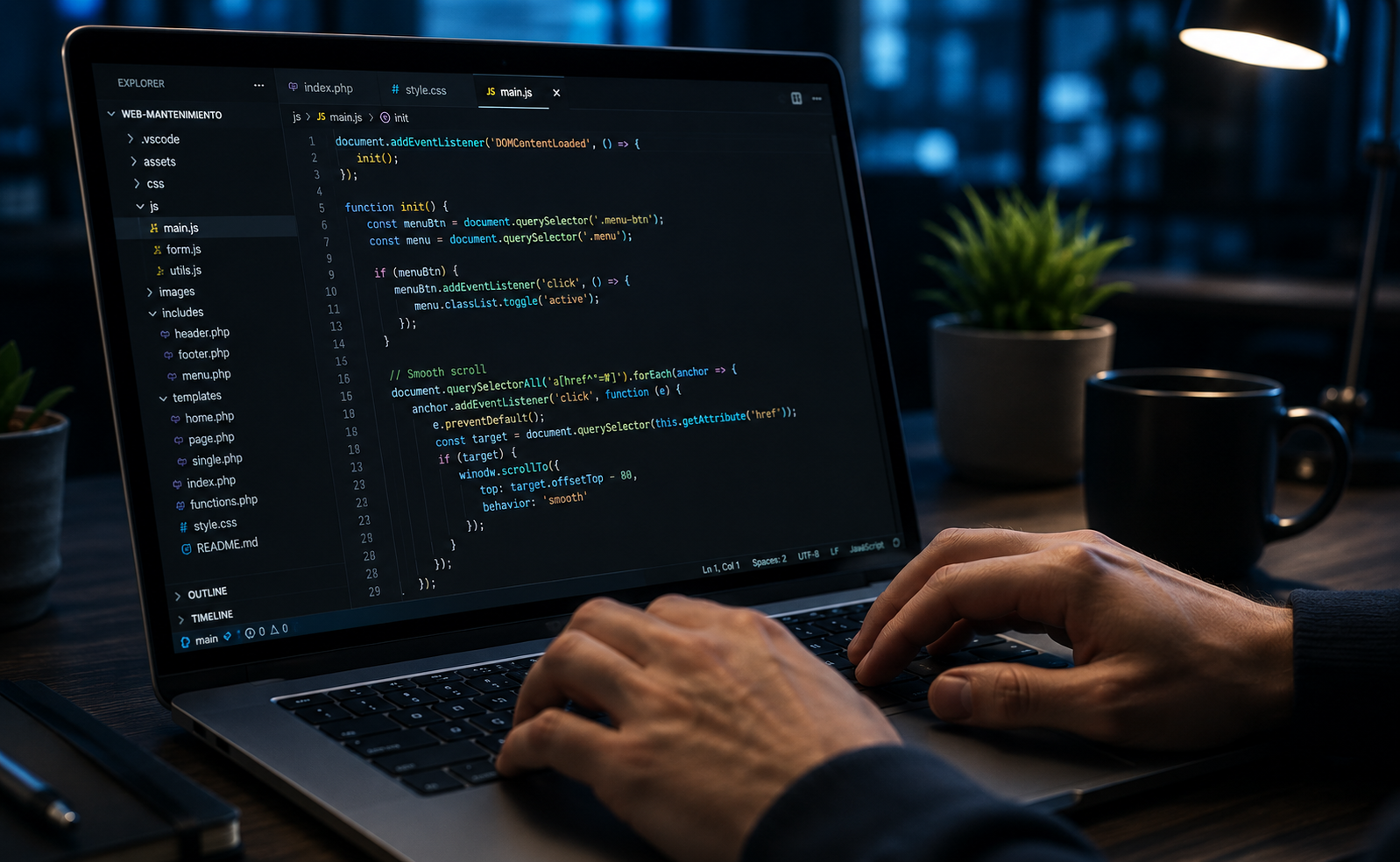 Mantenimiento web y soporte técnico